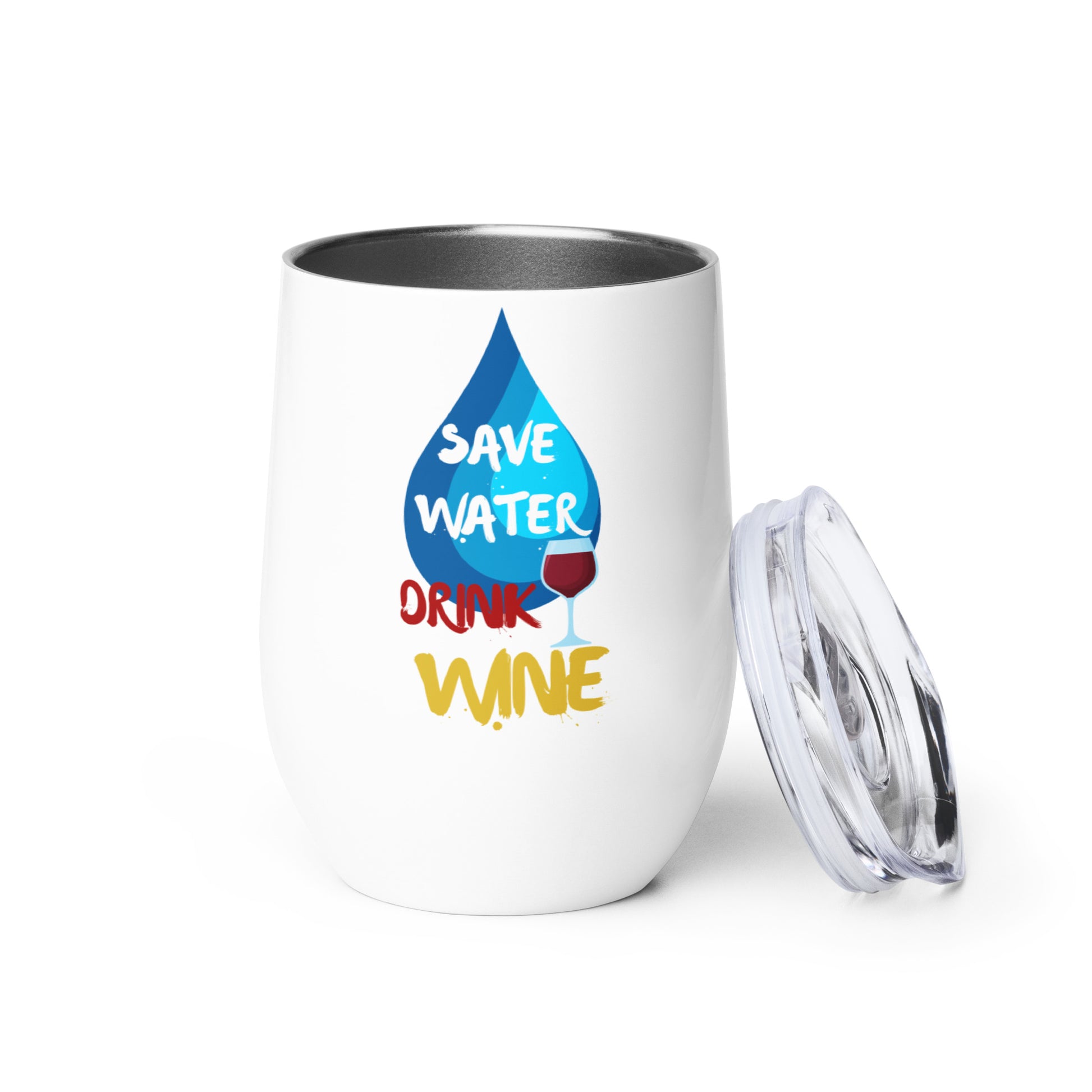 save water drink wine funny tumbler for wine lovers