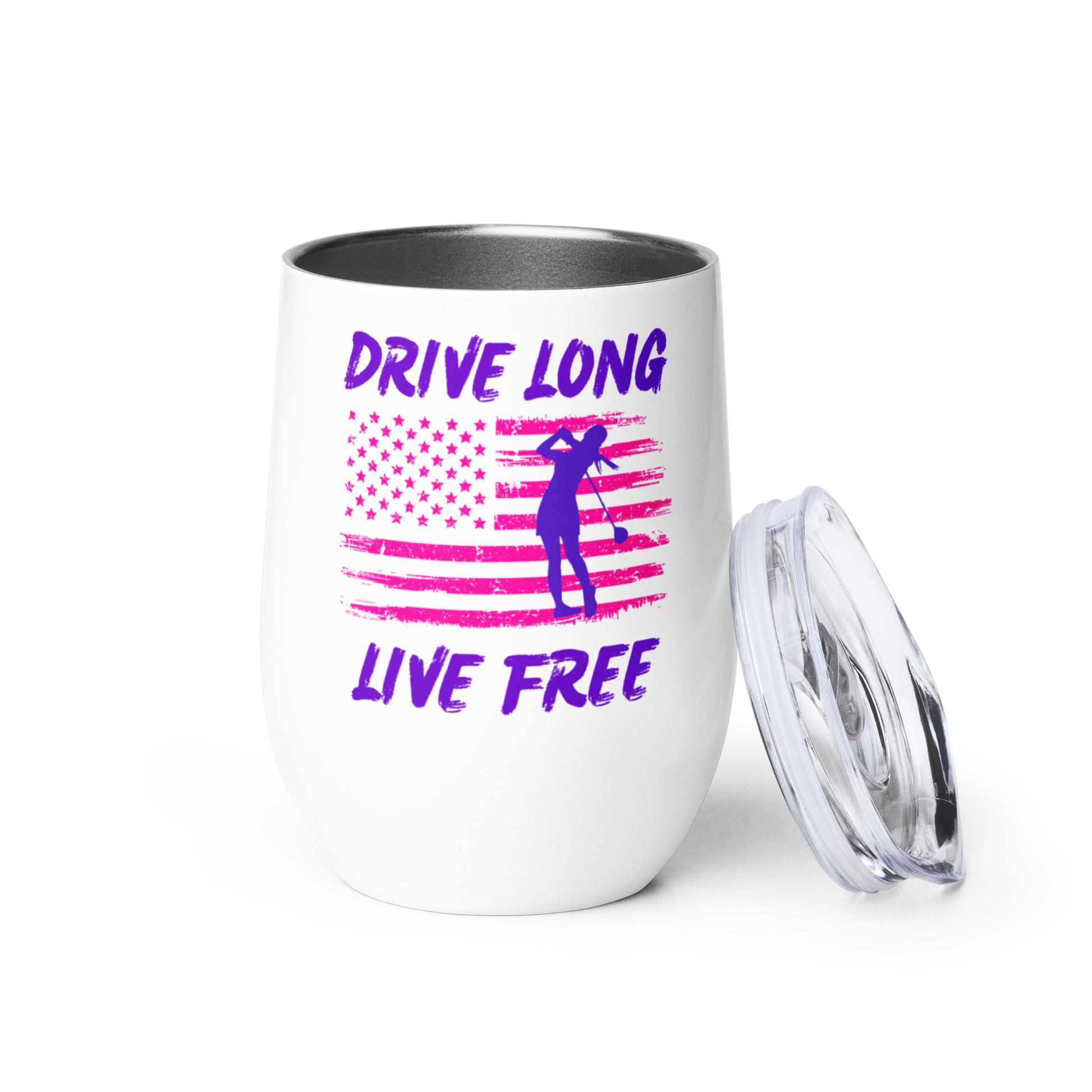 drive long live free wine tumbler design