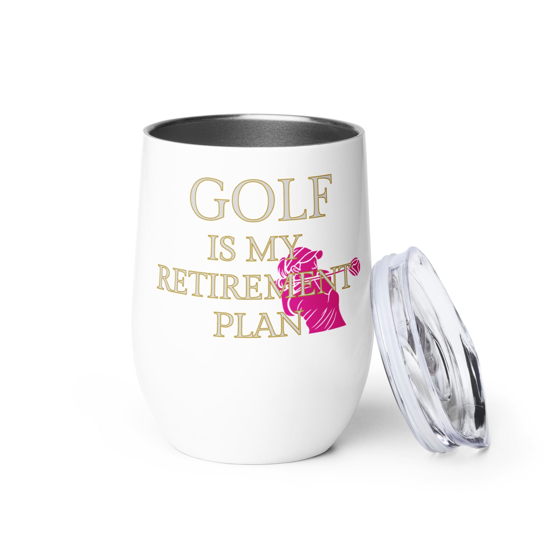 golf is my retirement plan tumbler