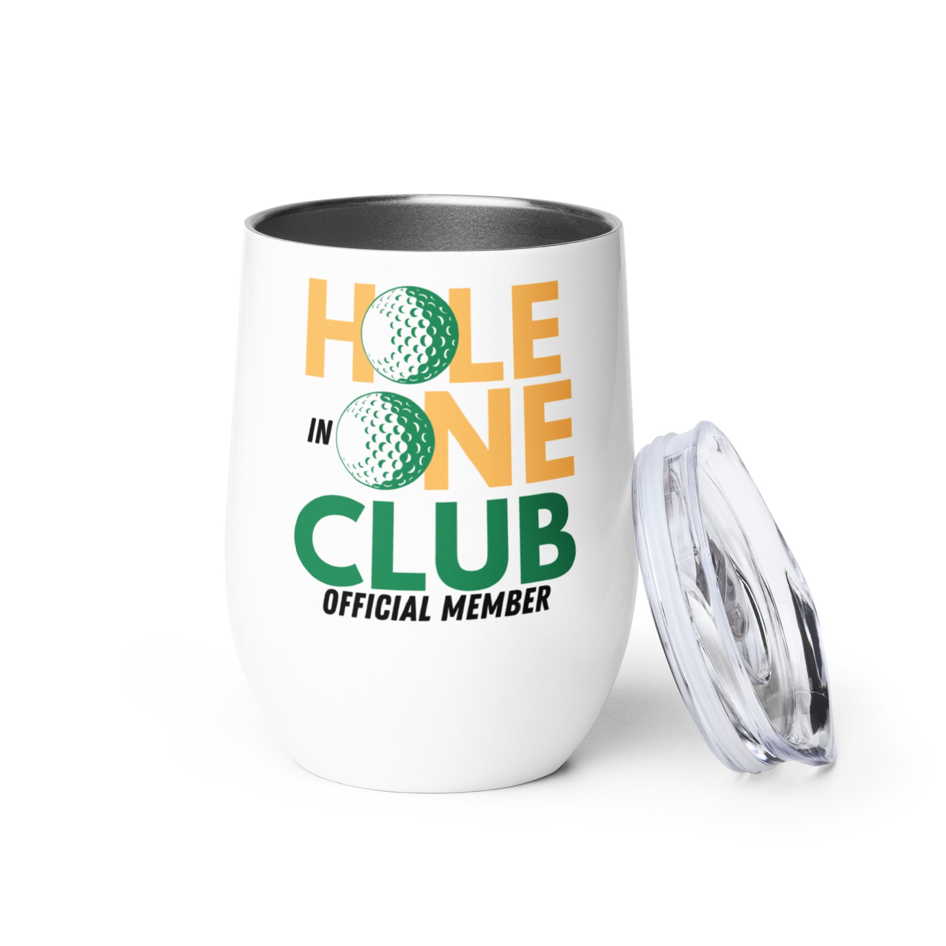 hole in one club official member wine tumbler
