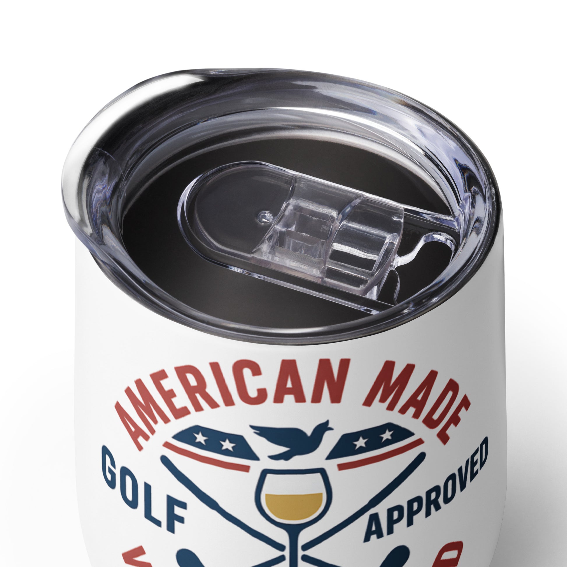 fun wine tumbler for golfers with wine required message