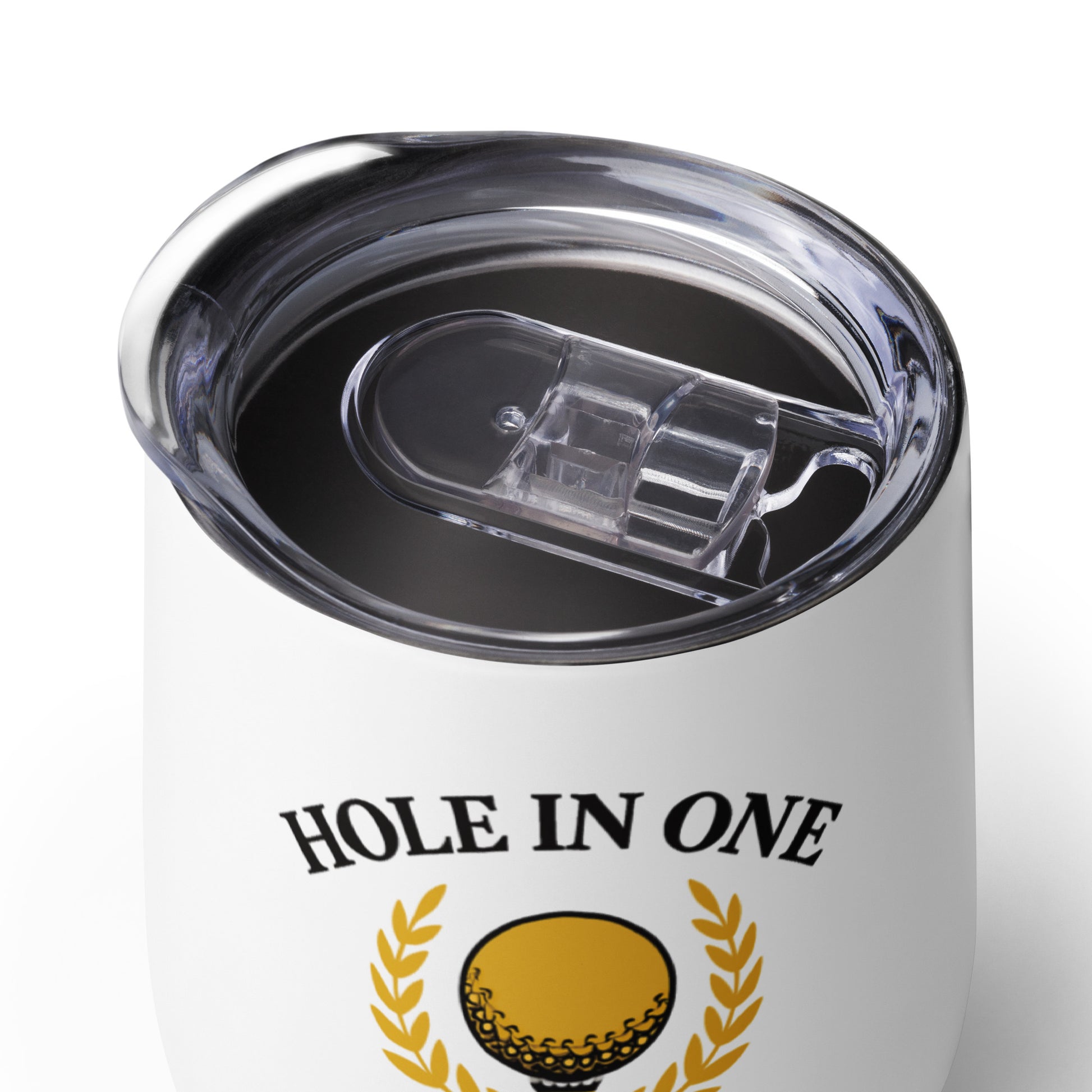 stainless steel wine tumbler with golf design