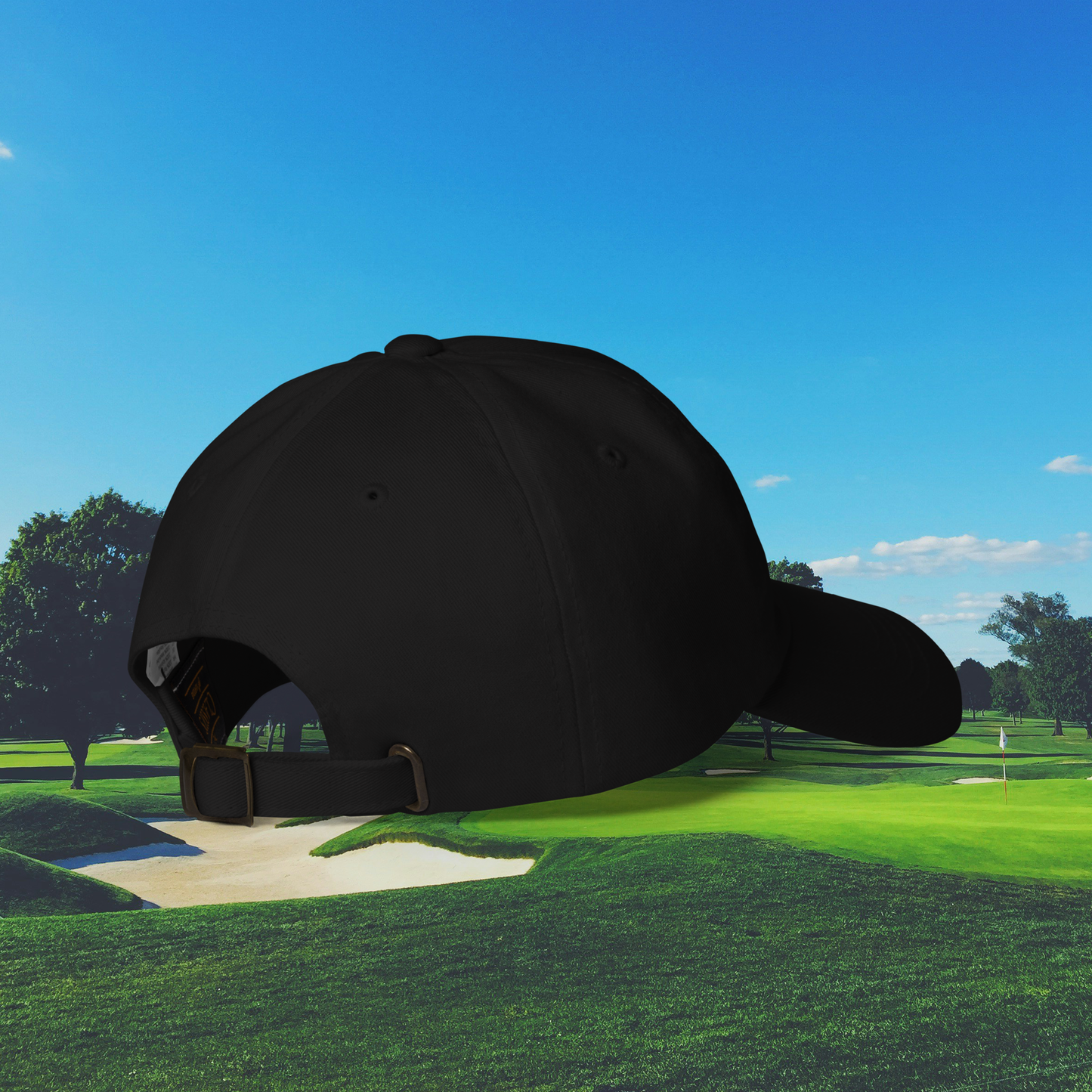 adjustable black cap for hole in one club members