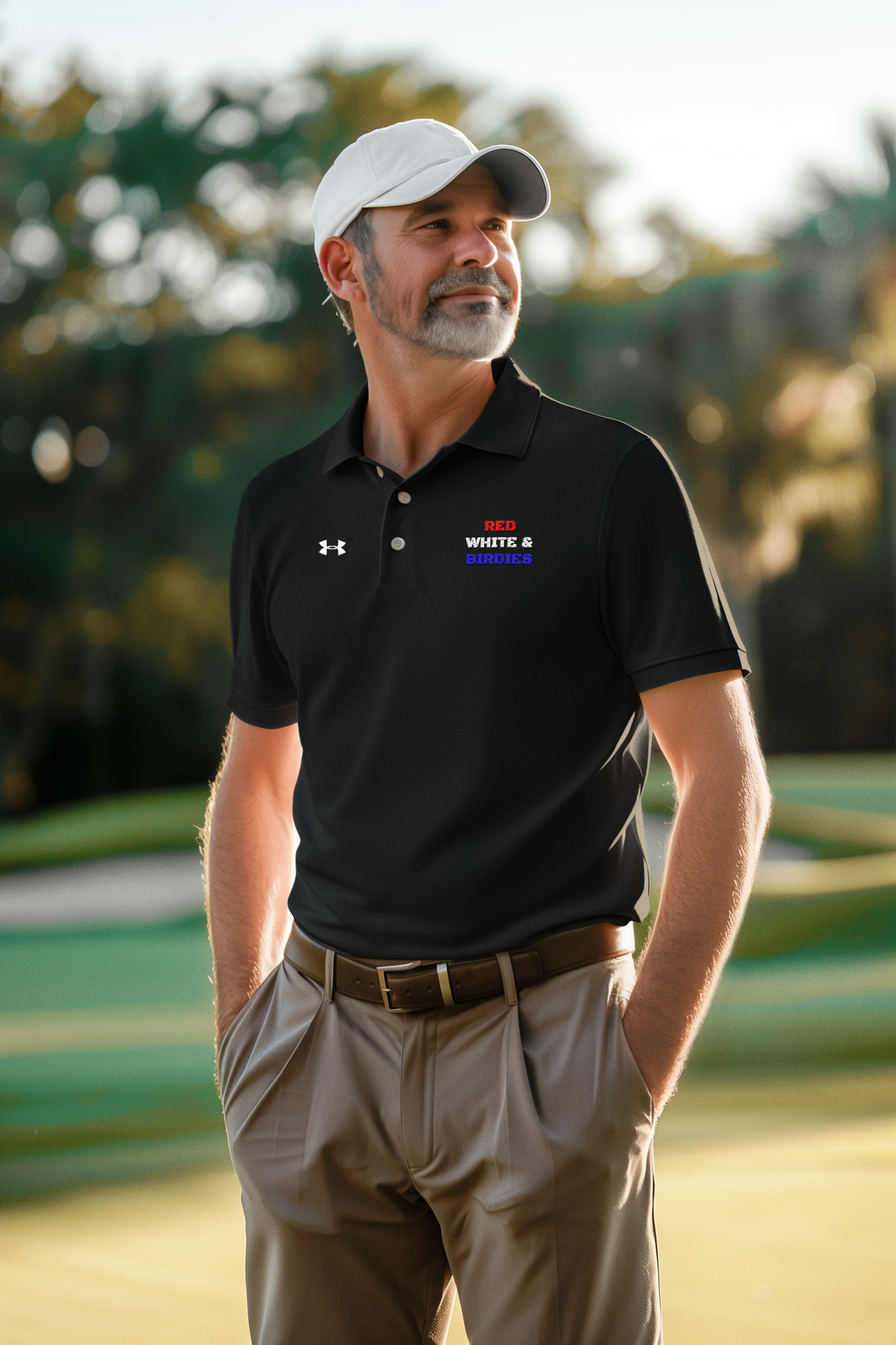 Golf Polos - Red White & Birdies
