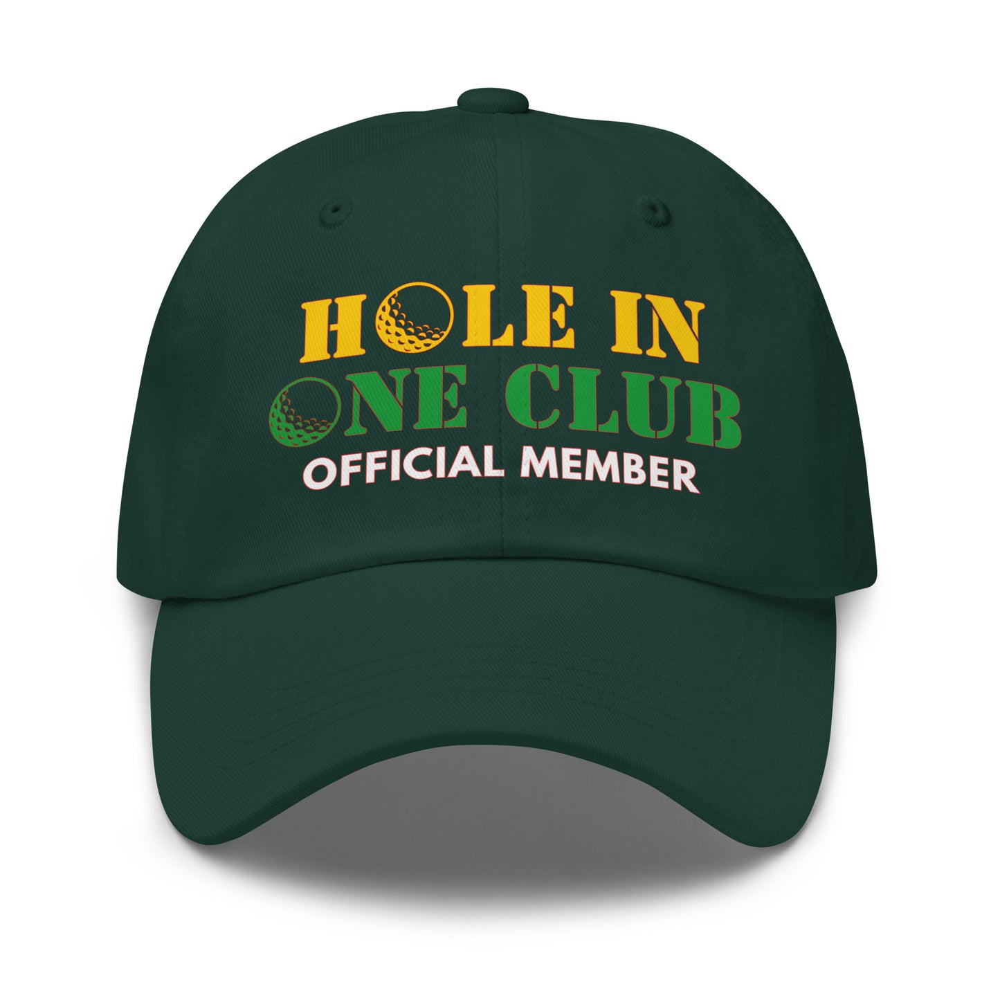 unstructured black cotton golf cap for ace golfers