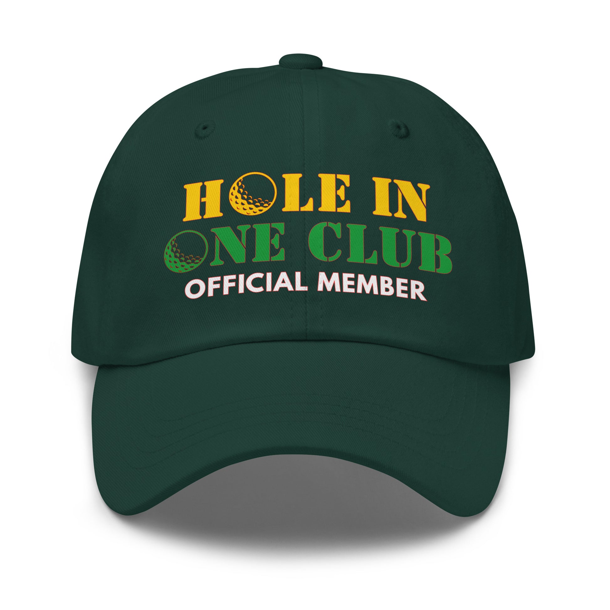 unstructured black cotton golf cap for ace golfers