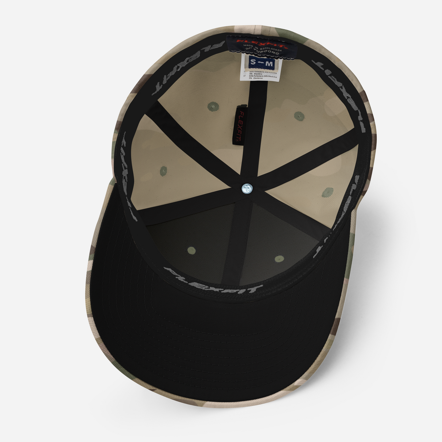 usa golf hat camo flexfit with curved visor