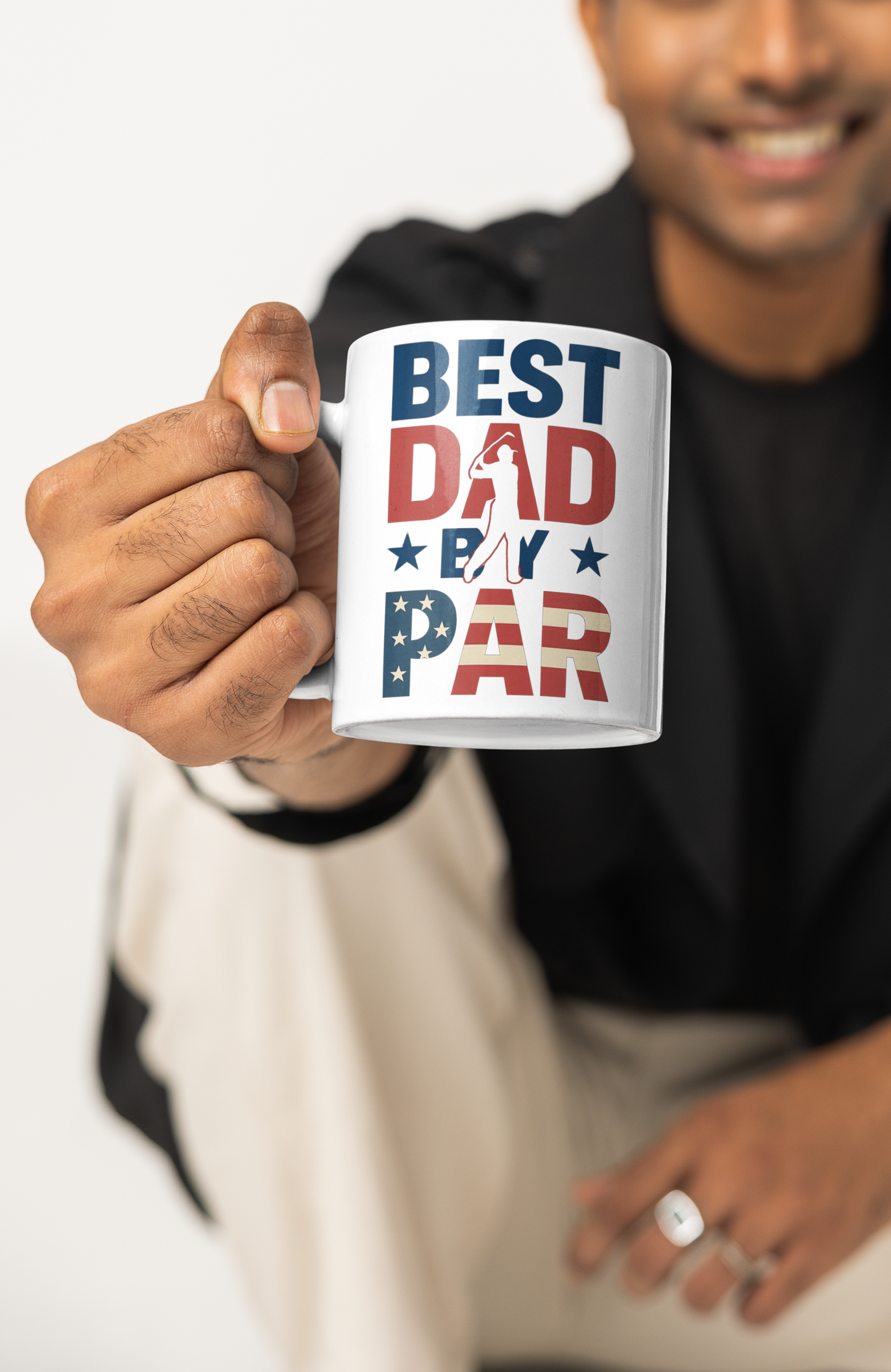 Golf-themed Father’s Day mug for dads