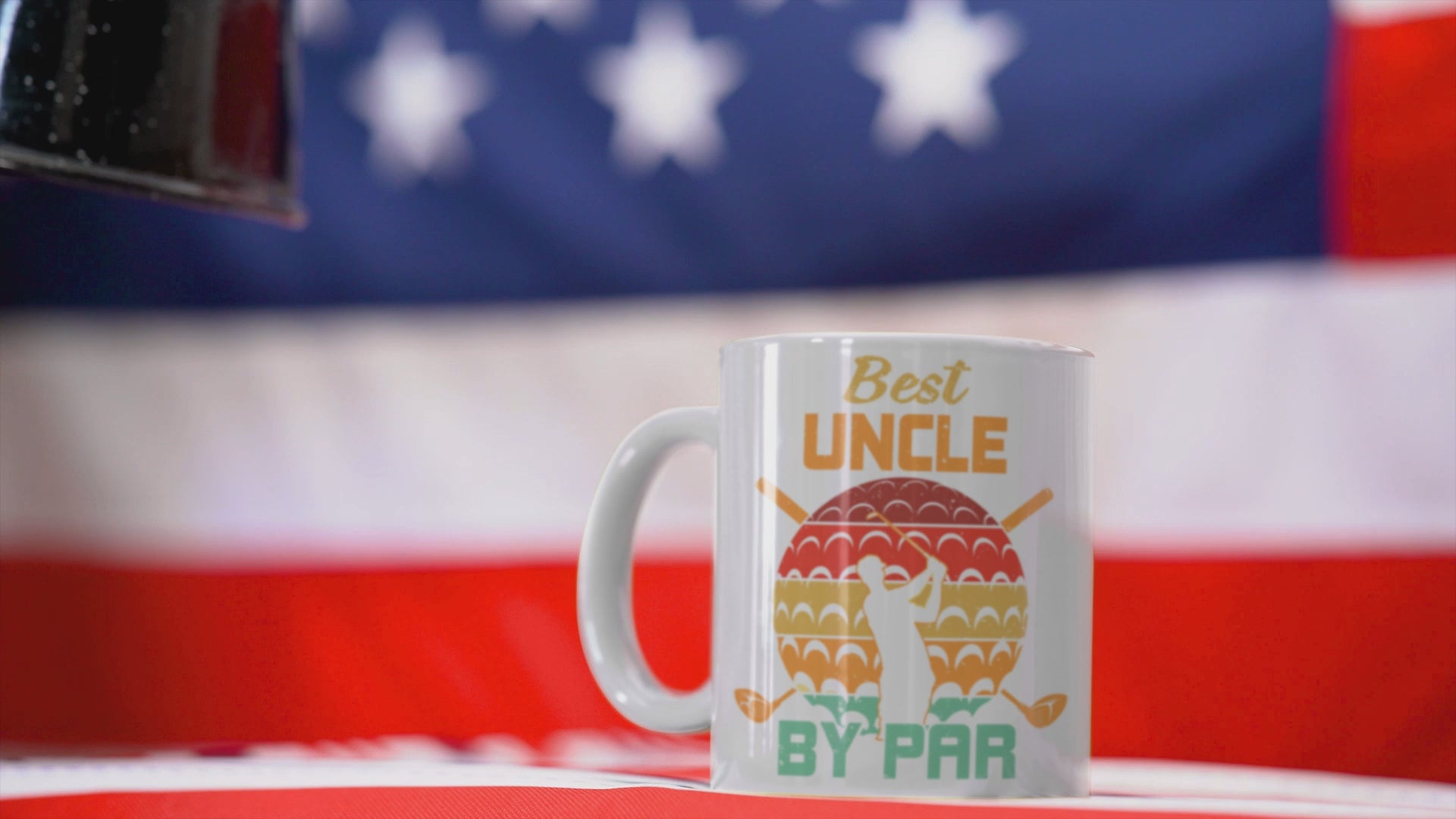 golf silhouette coffee cup for uncle