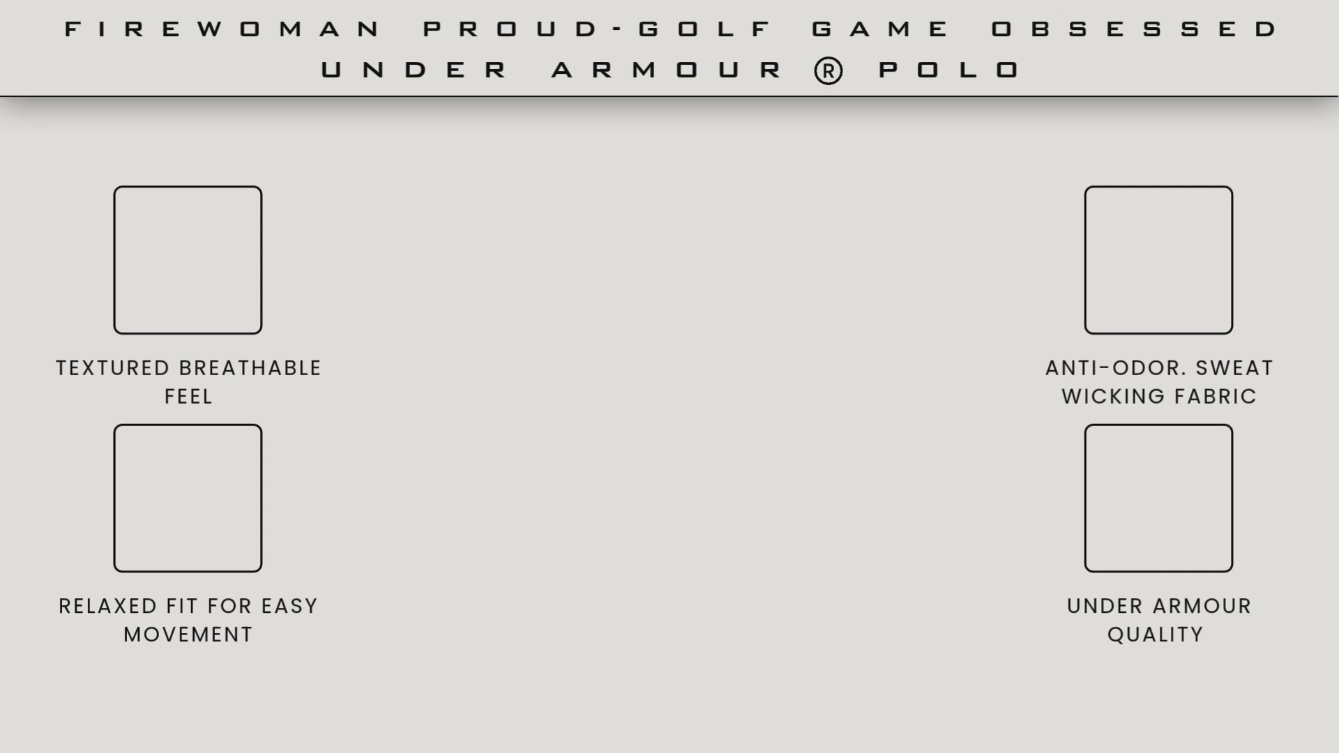 women's Under Armour golf polo with Firewoman Proud Golf Game Obsessed design