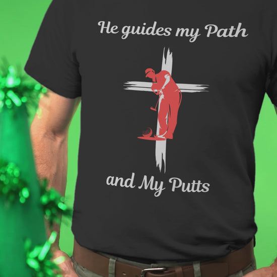 Religious message t-shirt for golfers