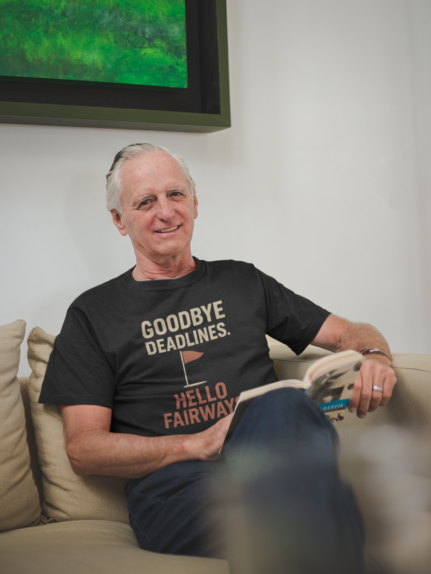 Goodbye deadlines hello fairways T-shirt graphic