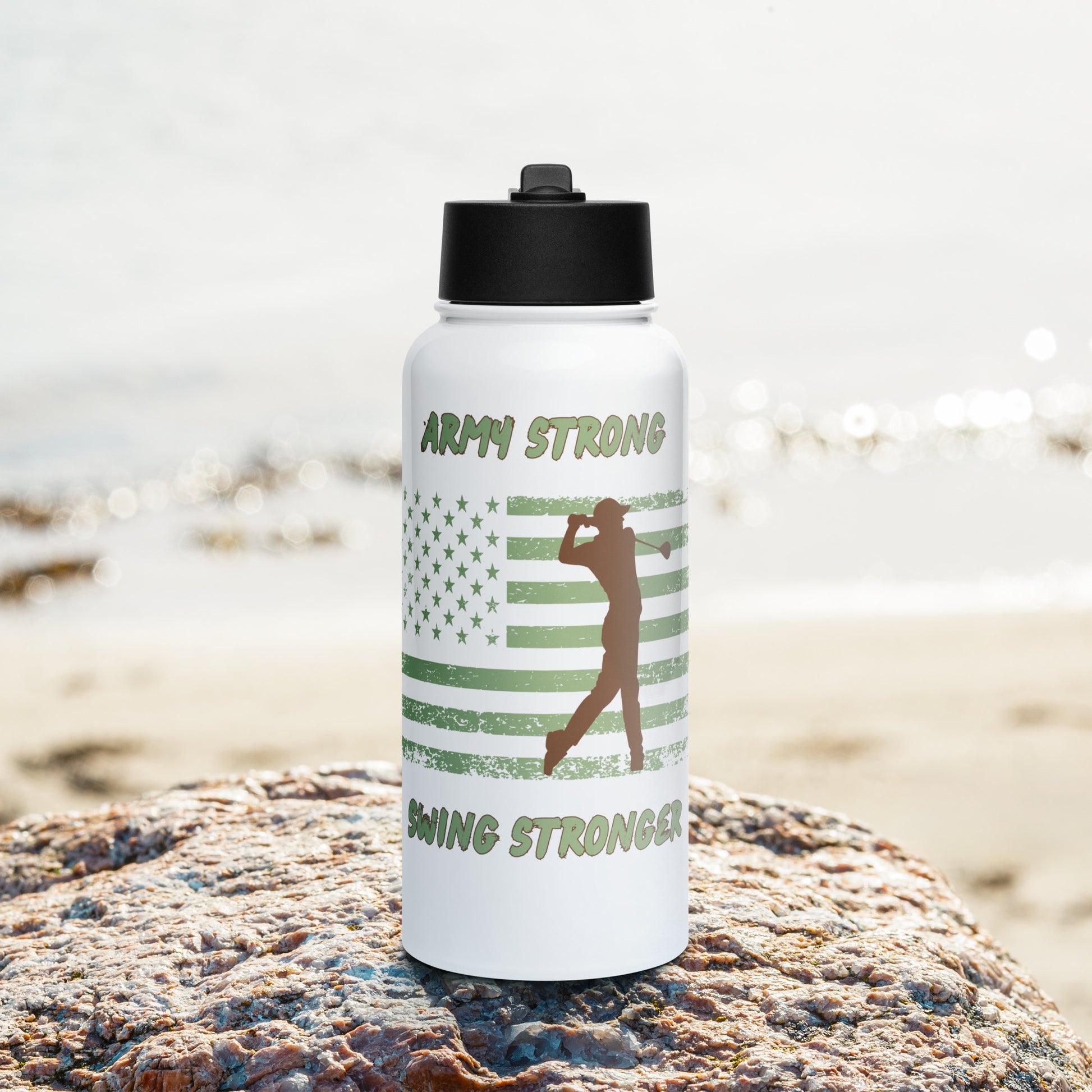 Men's patriotic fitness bottle