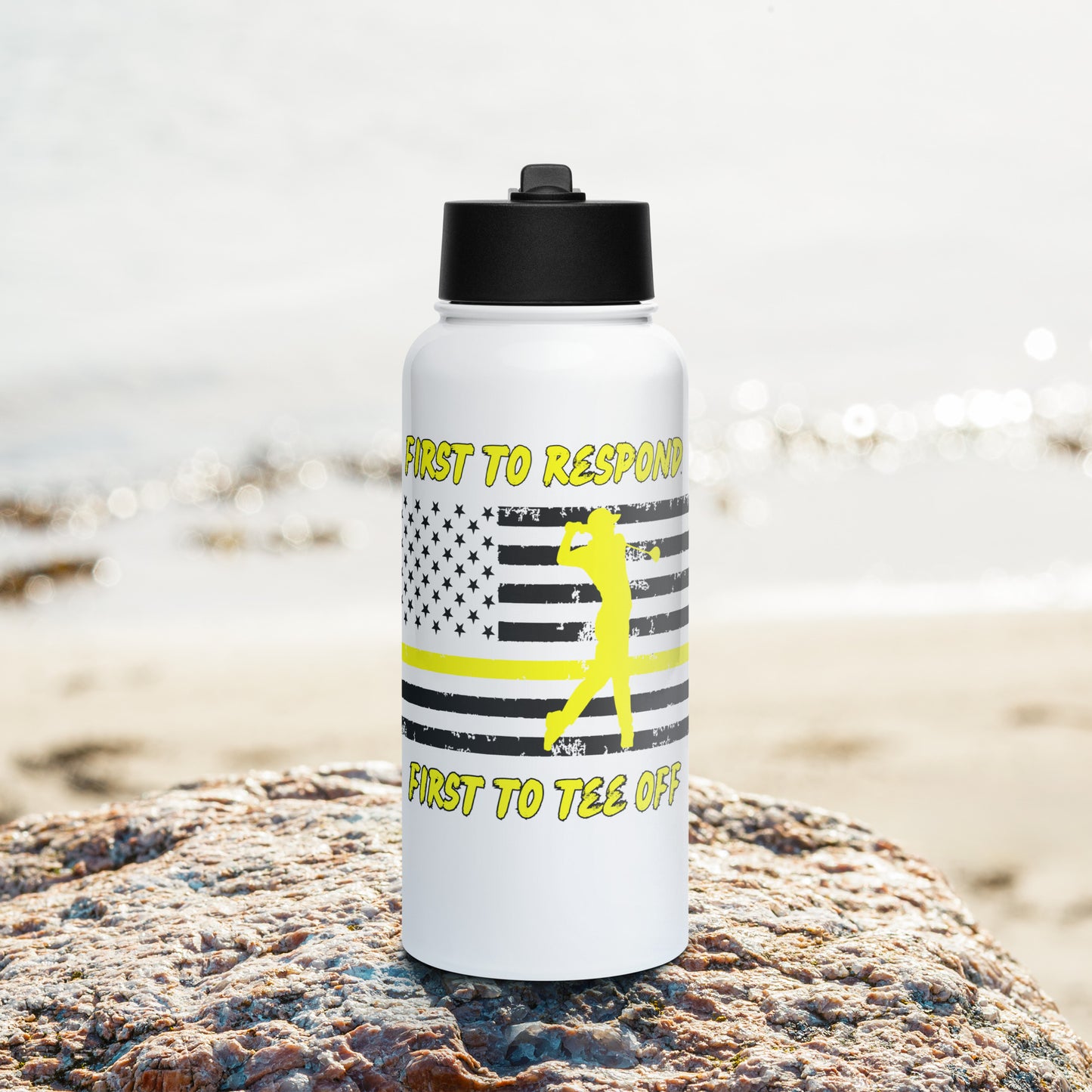 golf themed bottle for dispatcher guys