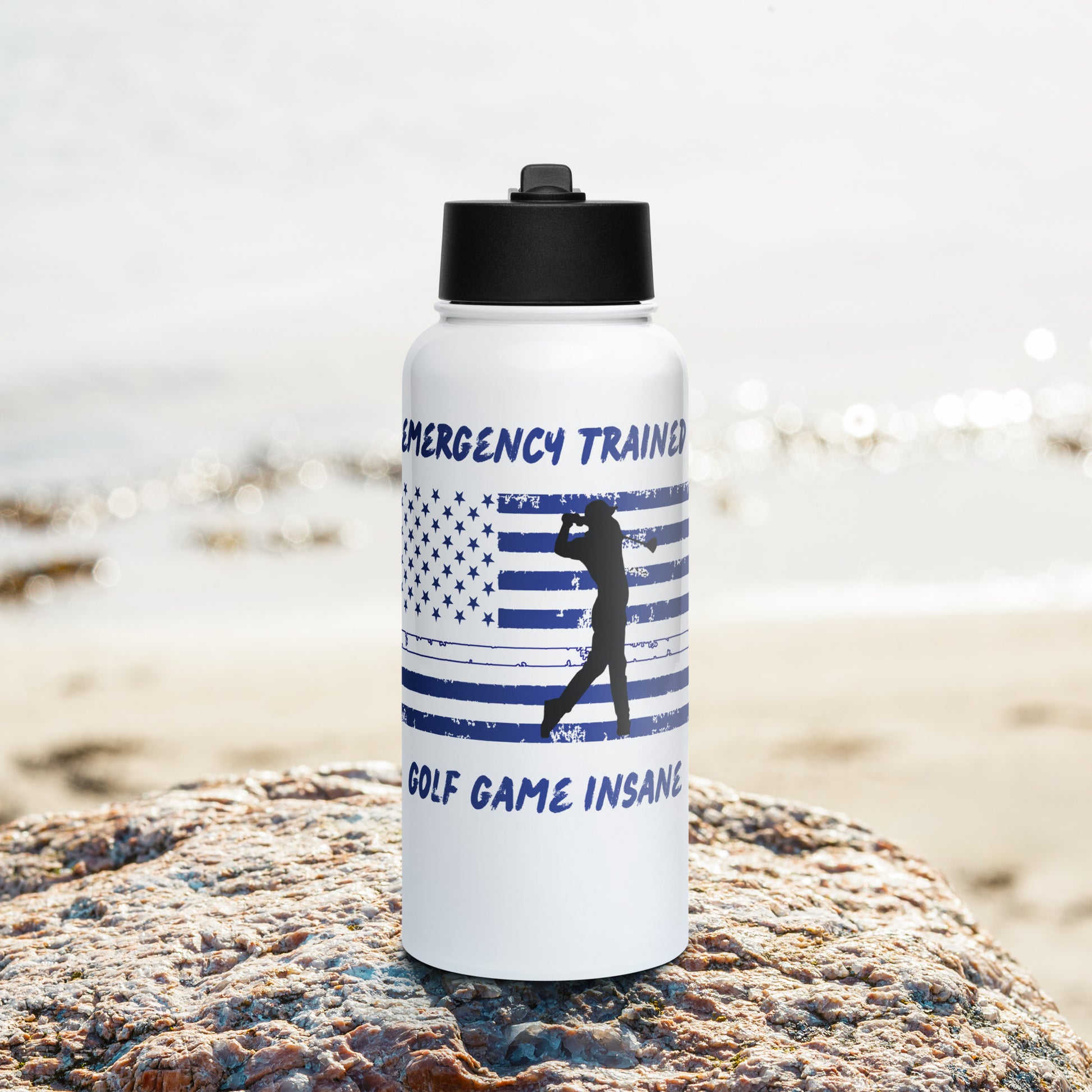 USA flag golf tumbler for emergency trained men
