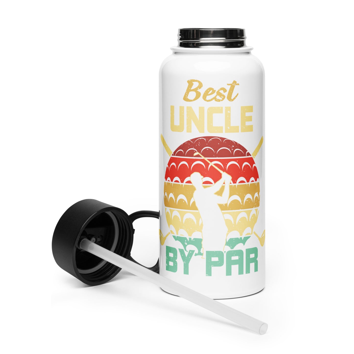Best Uncle by Par golf water bottle gift