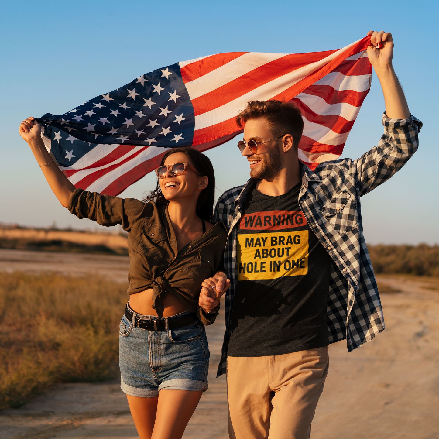 High-visibility text design on humorous shirt