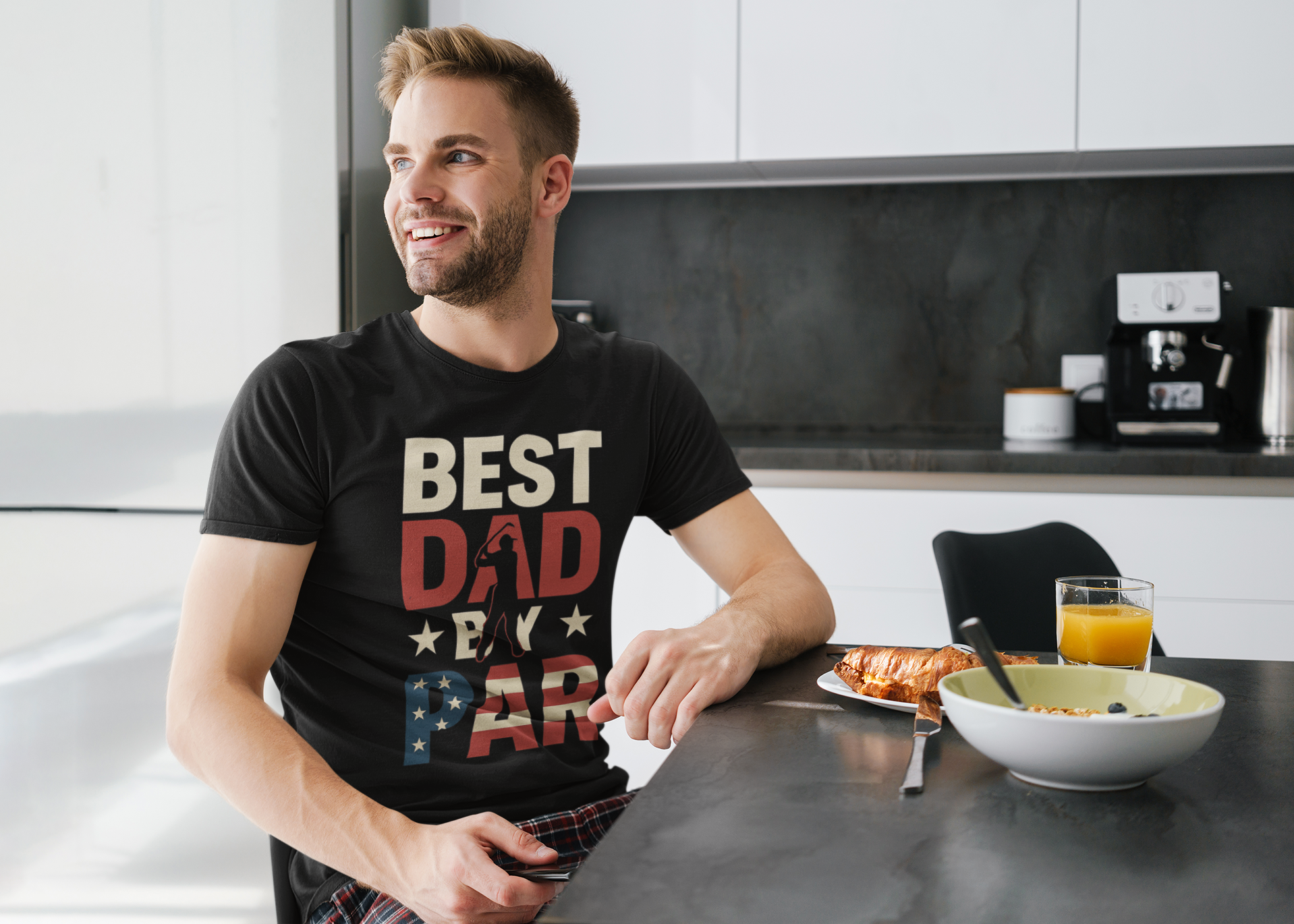 Father’s Day golf dad graphic tee