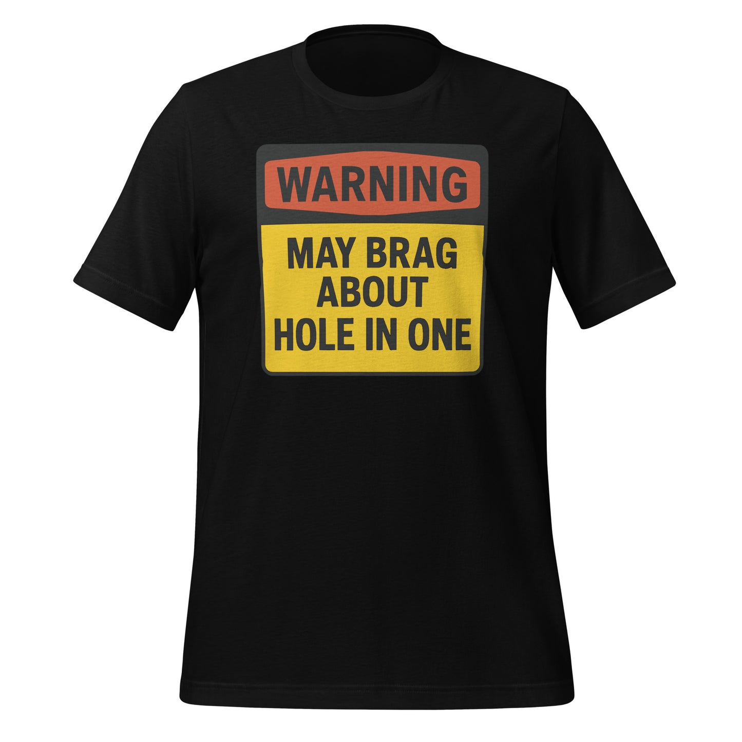 Modern warning sign design for golf fans