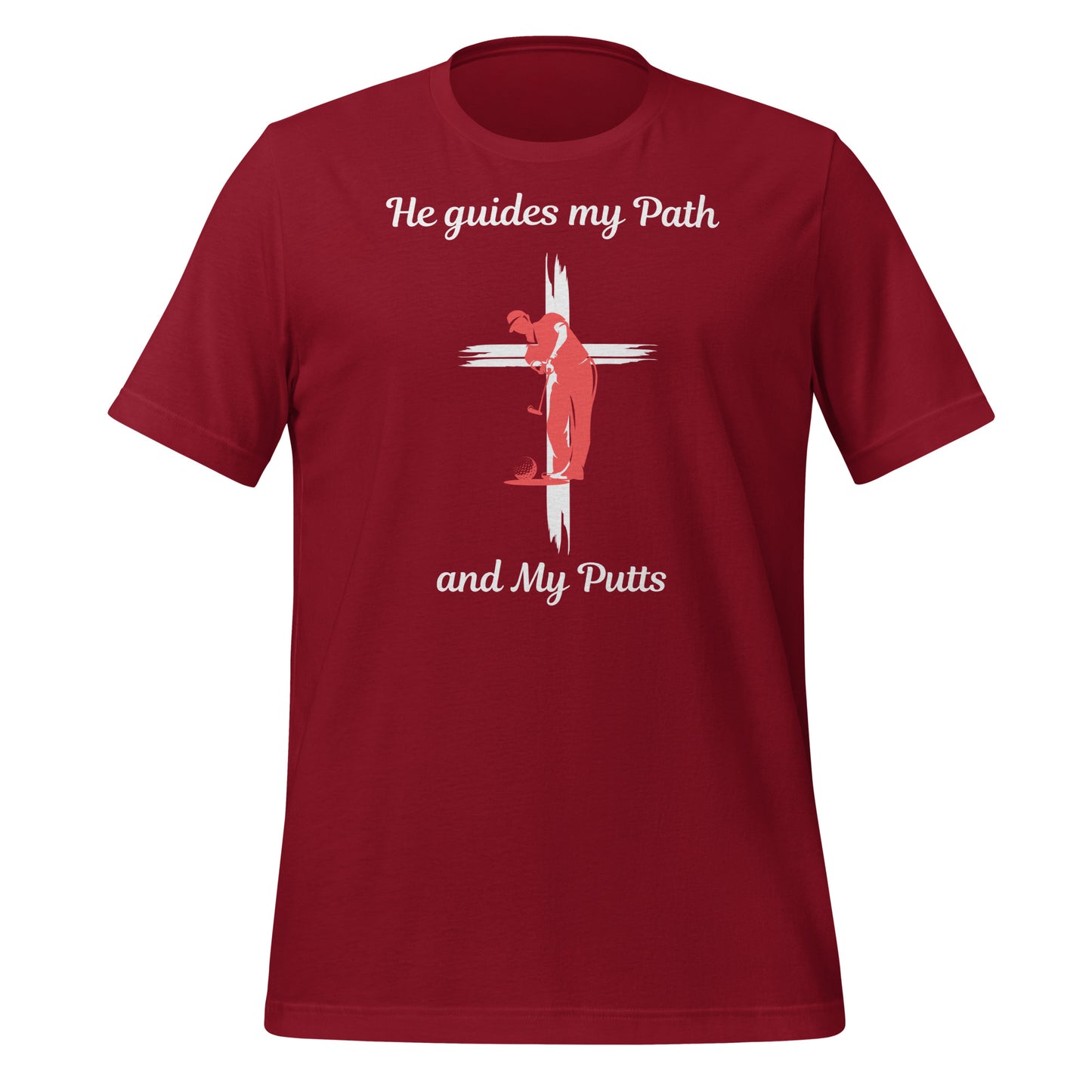 Cross-themed golf putting design