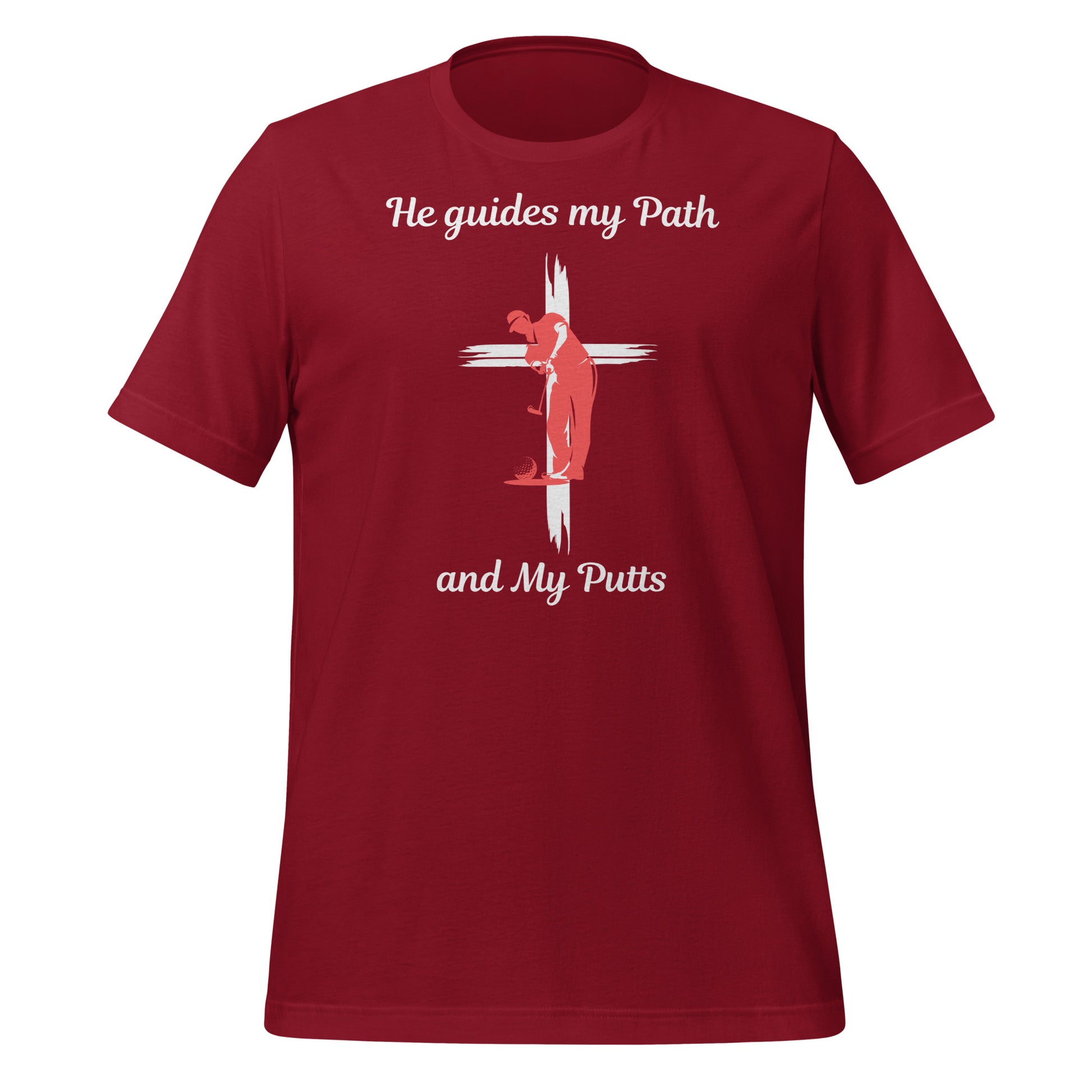 Cross-themed golf putting design
