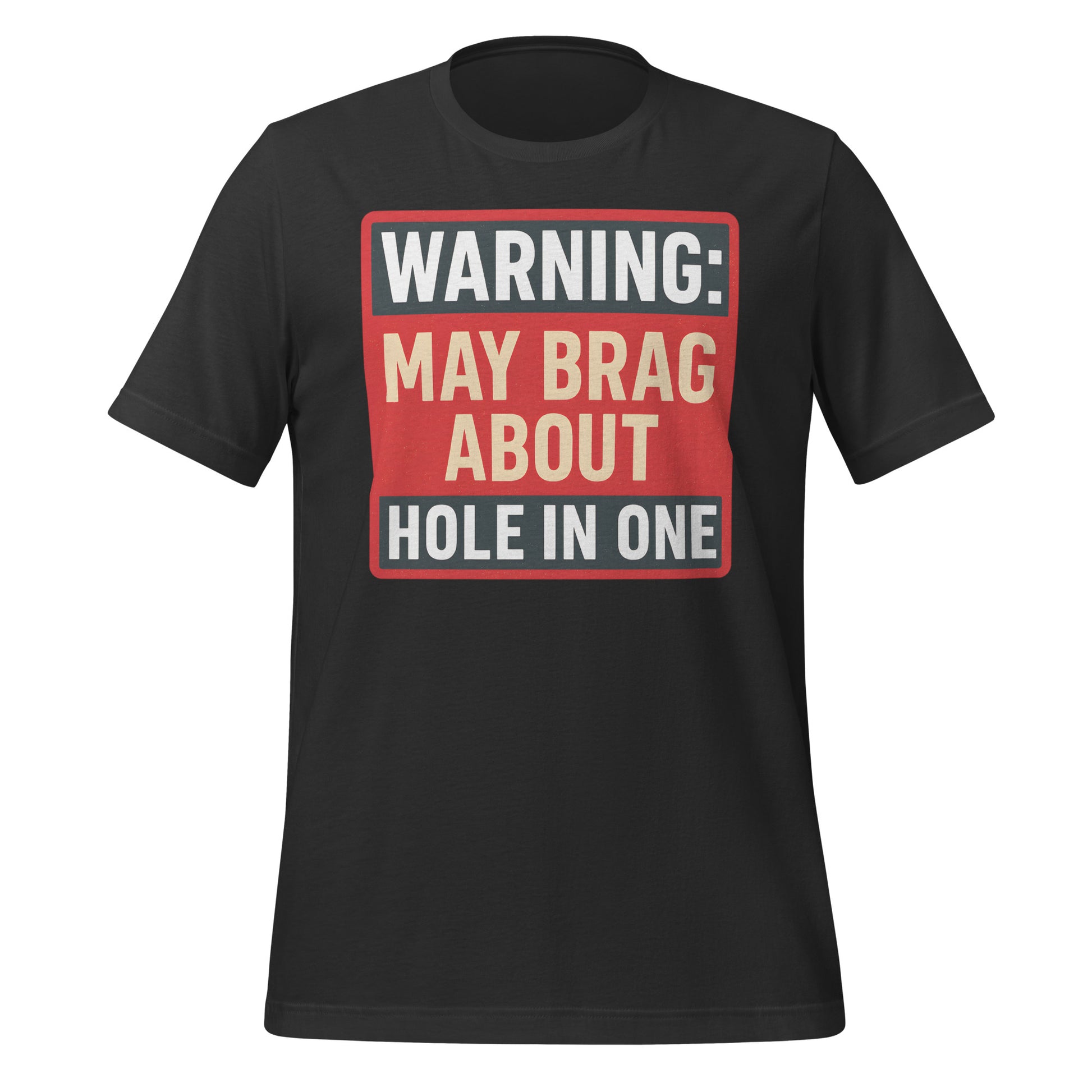 Modern warning sign graphic for golf lovers