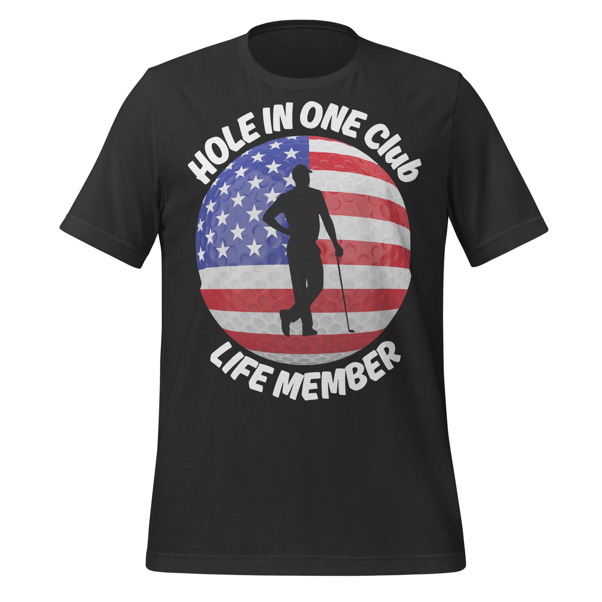 Life member golf tee with patriotic styling