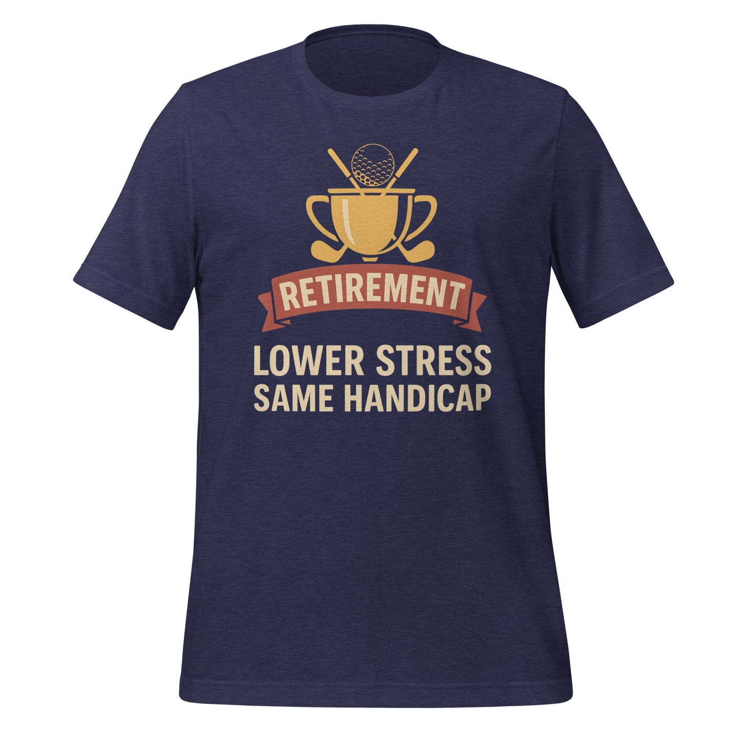 Graphic T-shirt celebrating relaxed retirement life
