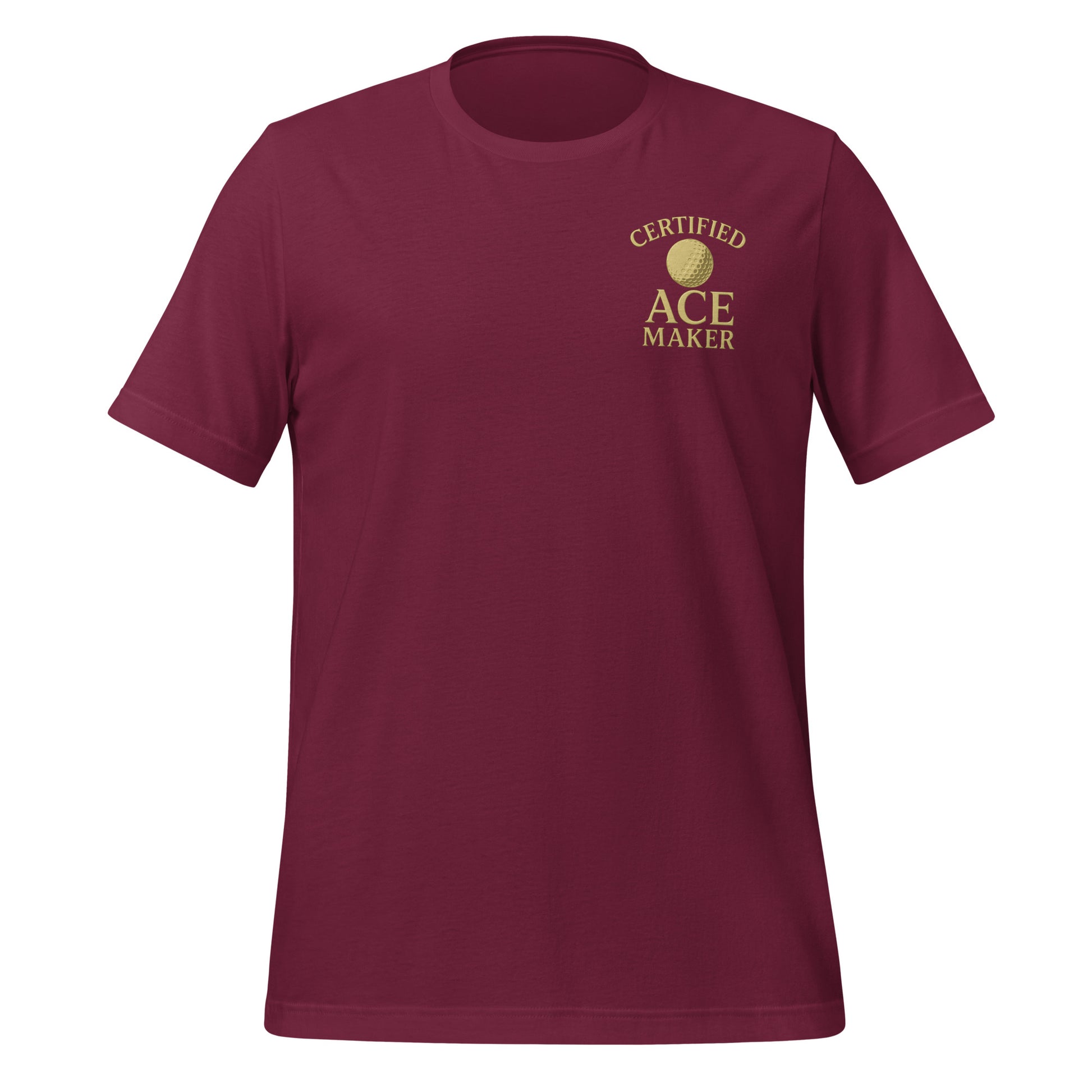 Certified Ace Maker golf shirt with gold crest
