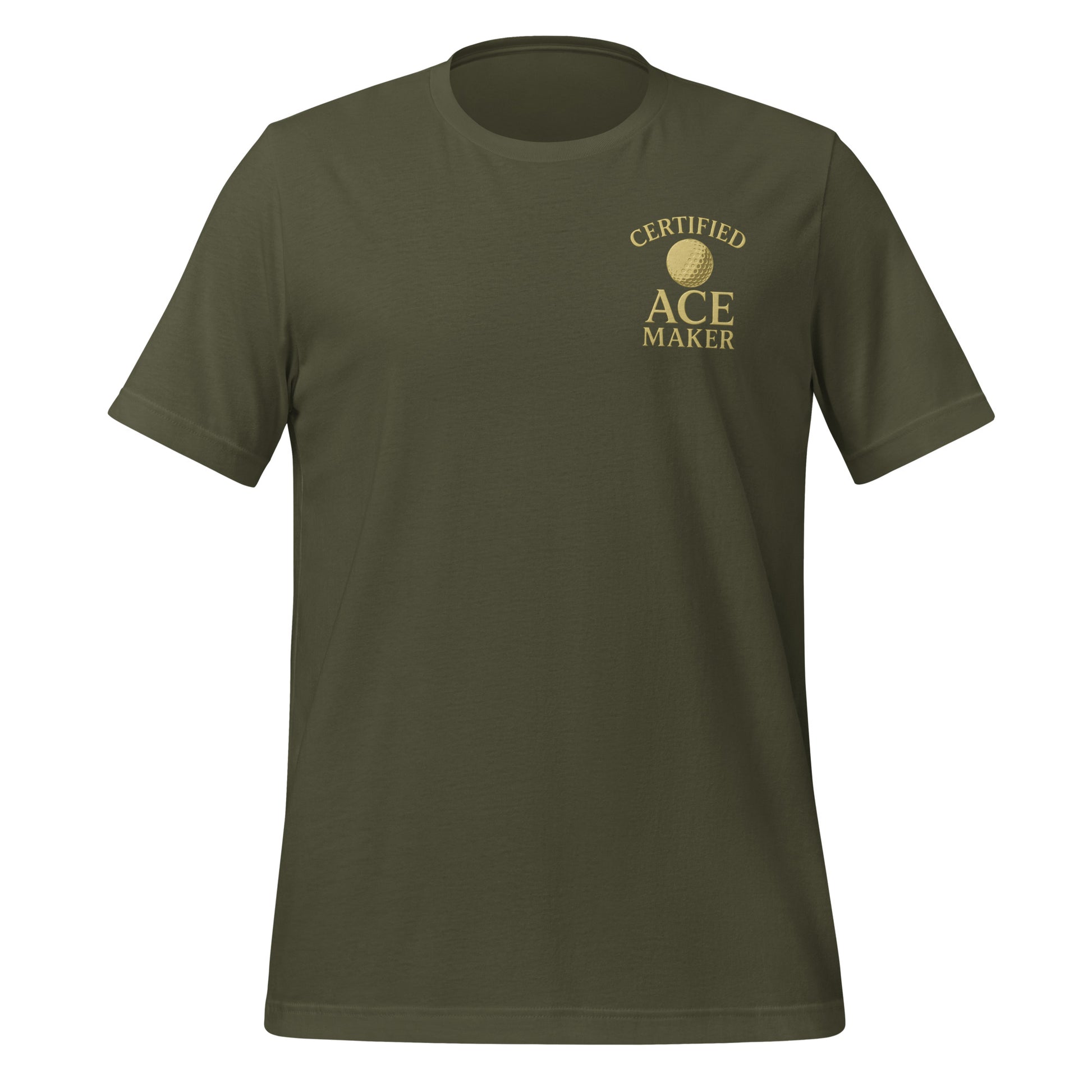 Golf gift tee featuring elegant gold design