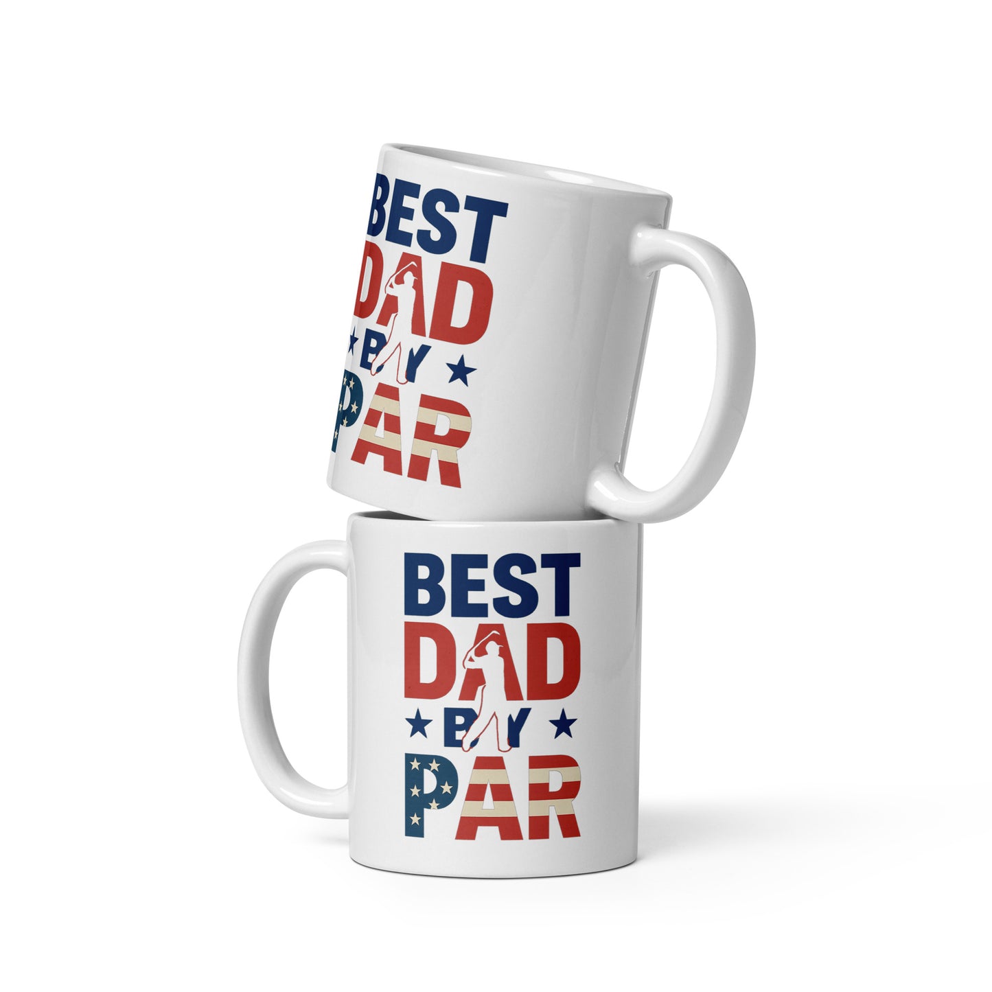 American flag-inspired golf mug for men