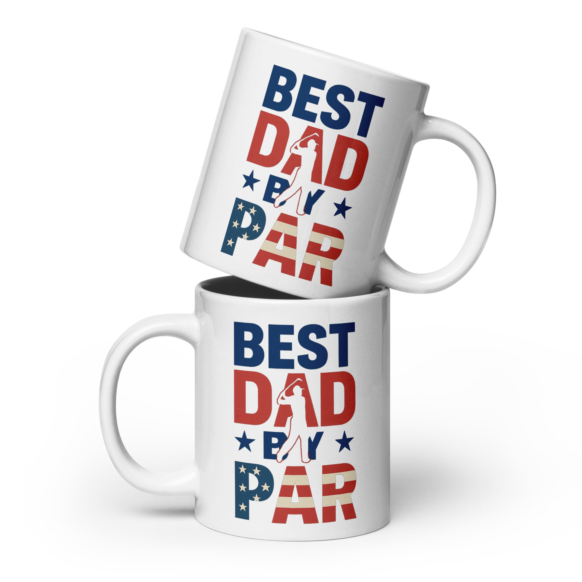 Unique golfing mug with vintage-style lettering